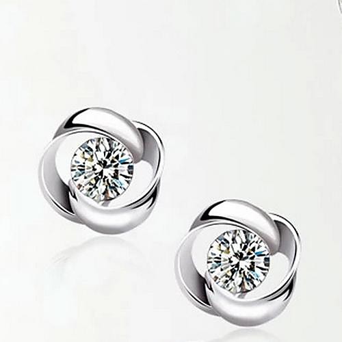 

Women's Clear Cubic Zirconia Drop Earrings Sterling Silver Silver Earrings Jewelry Silver For 1pc