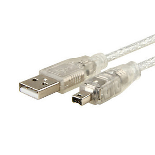 

USB мужчина к FireWire IEEE 1394 4-контактный мужской ilink шнур адаптера кабеля для Sony DCR-trv75e DV