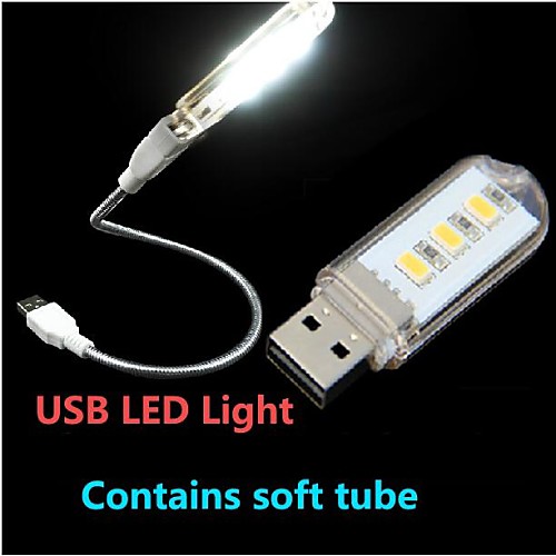 

LED Reading Light Night Light Decorative USB Flexible Energy Efficient LED Bead Gooseneck Bright Light Portable 1pc