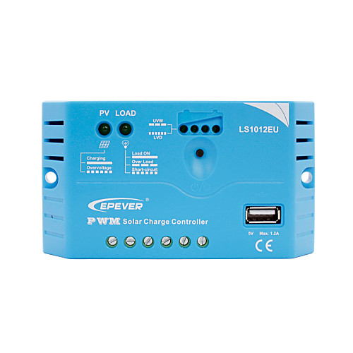 

EPever LS1012EU 10A Solar Charge controller with USB Charger