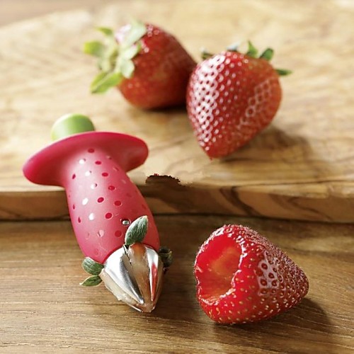 

Strawberry Berry Stem Gem Leaves Huller Removal Fruit Corer Kitchen Tool