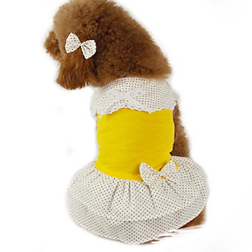 

Dog Dress Cosplay Dog Clothes Puppy Clothes Dog Outfits Yellow Red Green Costume for Girl and Boy Dog Cotton XS S M L XL