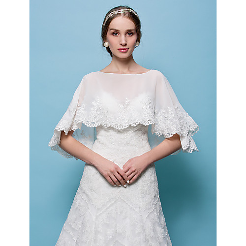 

Tulle Wedding / Party Evening Wedding Wraps With Capelets