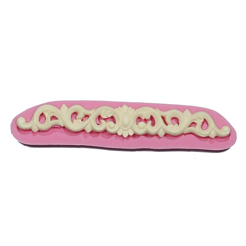 

3D Flower Vine Icing Sugar Fondant Mold Wedding Cake Modeling Decorating Mould Silicone Cake Border Mold