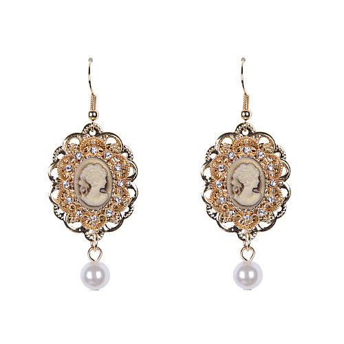 

Women's Drop Earrings Pearl Resin Rhinestone Earrings Jewelry For Wedding Party Daily Casual Sports