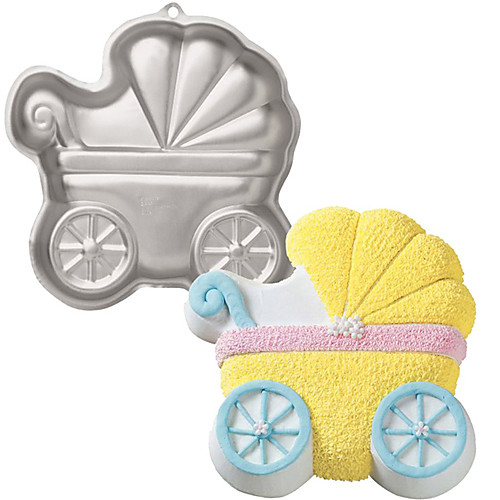

3D Baby Carriage Mold Candy Chocolate Cake Pan Cutter Fondant Decorating Tool 33.5306 cm