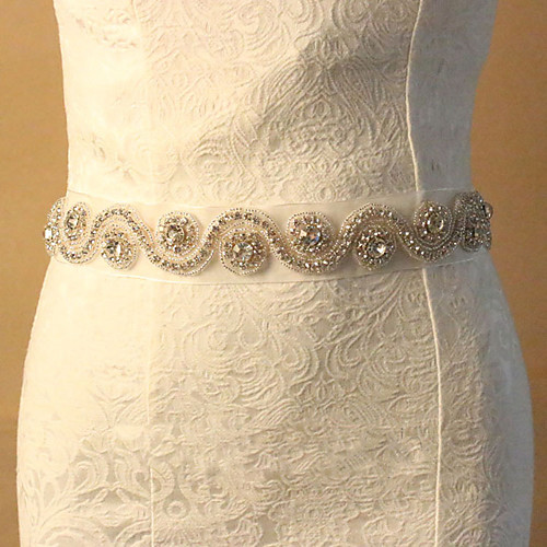 

Lace Wedding / Party / Evening Sash With Rhinestone Women's Sashes