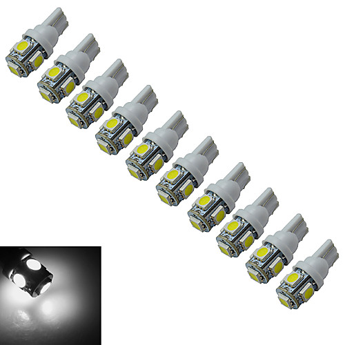 

10pcs 1 W 70-90 lm 5 LED Beads SMD 5050 Cold White 12 V / 10 pcs