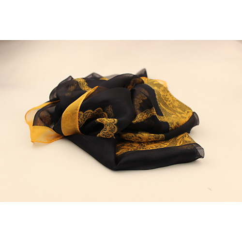 

Sun Air Conditioning Cape Lace Print Silk Scarf Holiday Fashion Scarf