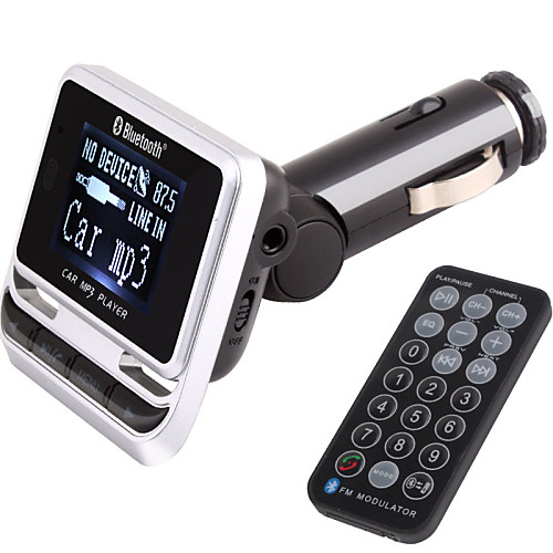 

FM Transmitter With Bluetooth Handsfree Car Kit/With Wireless Controller/Bluetooth 2.0/MP3 Play USB/TF Card