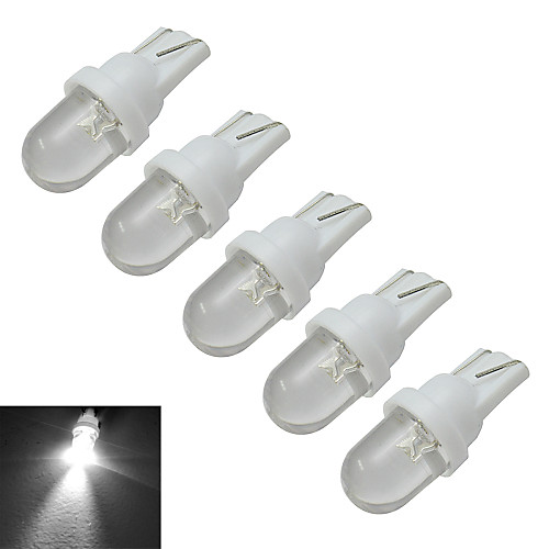 

5pcs 0.5 W Decoration Light 30 lm T10 1 LED Beads Cold White 12 V / 5 pcs