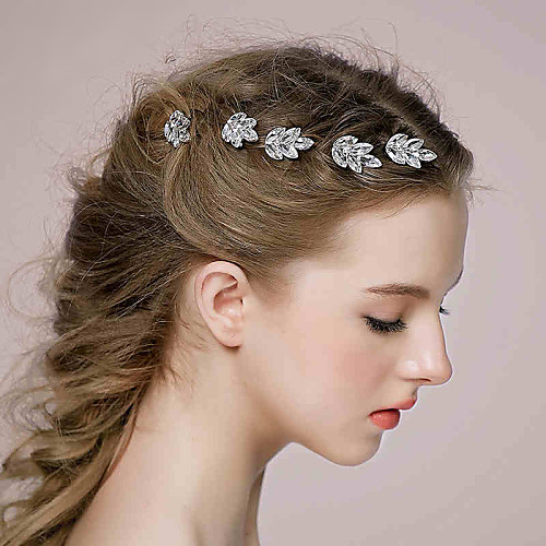 

Women Elegant Rhinestone Hairpins With Wedding/Party Headpiece