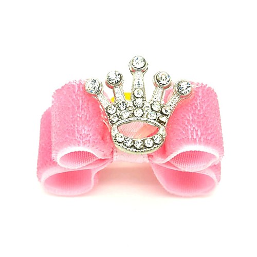 

Cat Dog Hair Accessories Puppy Clothes Hair Bow Tiaras & Crowns Birthday Holiday Birthday Dog Clothes Puppy Clothes Dog Outfits Pink Costume for Girl and Boy Dog Mixed Material