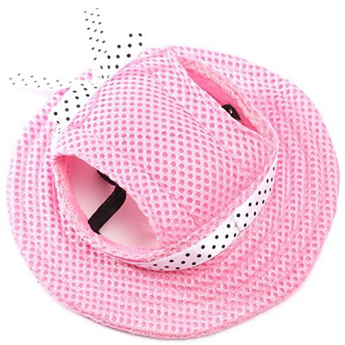 

Cat Dog Bandanas & Hats Solid Colored Fashion Holiday Dog Clothes Puppy Clothes Dog Outfits Stripe White / Pink Black Costume for Girl and Boy Dog Fabric S M