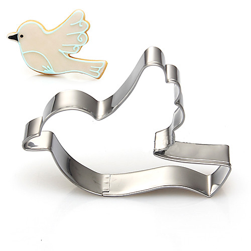 

Peace Dove Flying Bird Cookie Cutter Fuirt Cut Moulds Stainless Steel