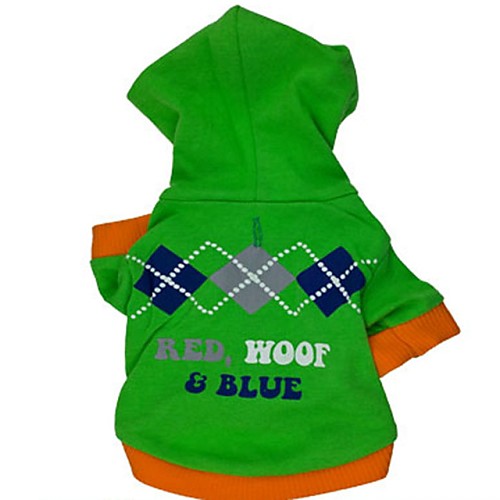 

Cat Dog Coat Hoodie Puppy Clothes Geometic Letter & Number Cosplay Outdoor Winter Dog Clothes Puppy Clothes Dog Outfits Costume for Girl and Boy Dog Cotton XS S M L