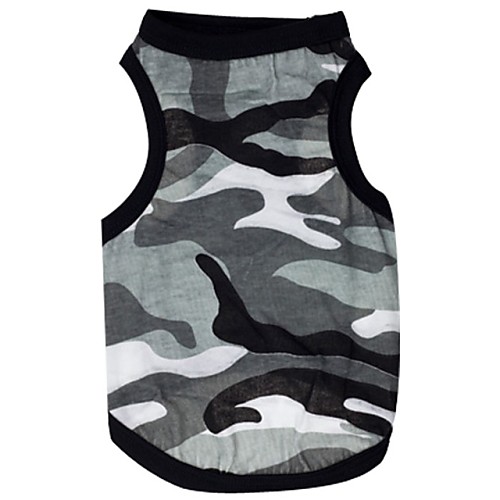 

Cat Dog Shirt / T-Shirt Camo / Camouflage Casual / Daily Dog Clothes Puppy Clothes Dog Outfits Gray Costume for Girl and Boy Dog Cotton XS S M L