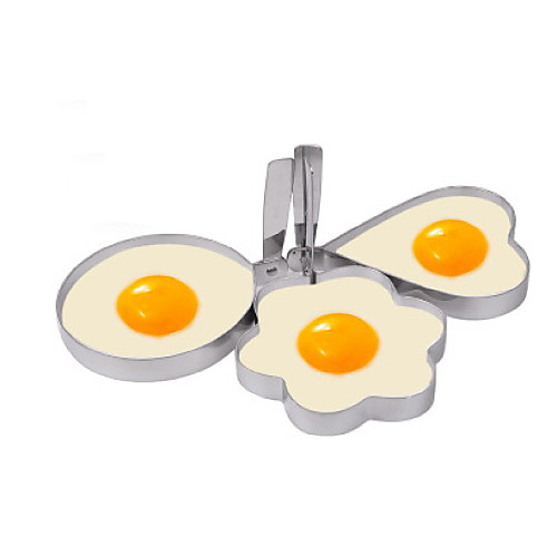 

Plastic DIY Mold Creative Kitchen Gadget Kitchen Utensils Tools Egg 3pcs