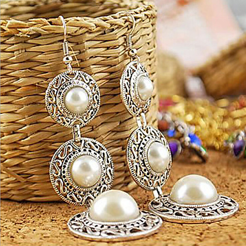 

Women's Cubic Zirconia Drop Earrings Past Present Future Sterling Silver Cubic Zirconia Silver Plated Earrings Jewelry Screen Color For