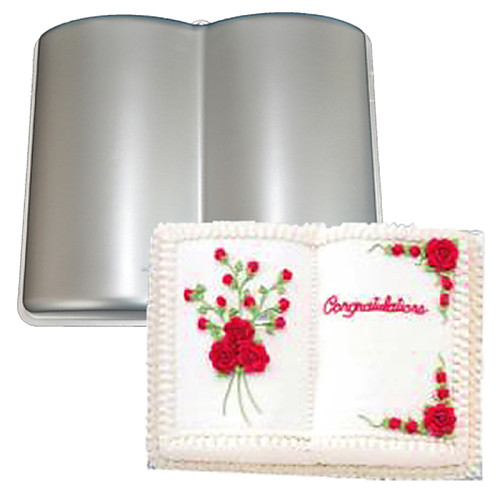 

Wedding Book Aluminum Alloy 3D Cake Mold Baking Mould Tin Cake Pan