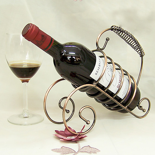 

Cart Shape Wine Rack Wine Holder Wire Metal Crafts Iron Silver Gold