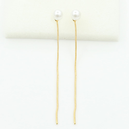 

Women's Cubic Zirconia Stud Earrings Drop Earrings European Fashion Imitation Pearl Cubic Zirconia Earrings Jewelry Gold / Silver For