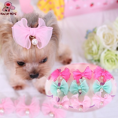 

Cat / Dog Hair Accessories / Hair Bow Blue / Pink / Rose Spring/Fall Wedding / Cosplay