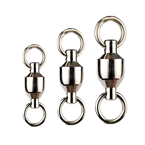 

NO.5# 50PCS New technology Ball Bearing Swivel Solid Rings Fishing Connector Storg High Speed High Quality Fishing Tools