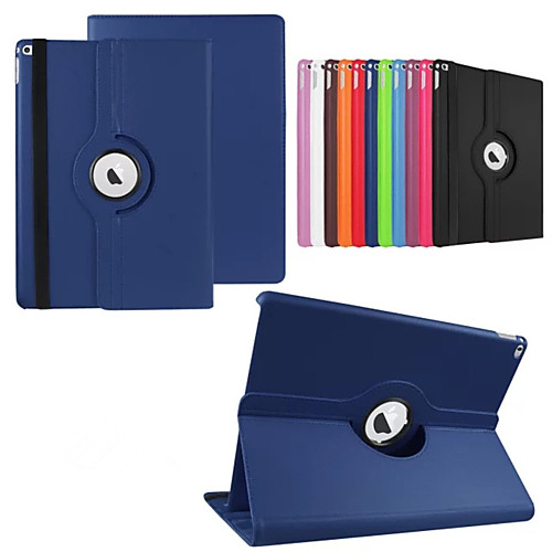 

Phone Case For Full Body Case iPad Pro 12.9'' 360° Rotation with Stand Origami Solid Colored PU Leather
