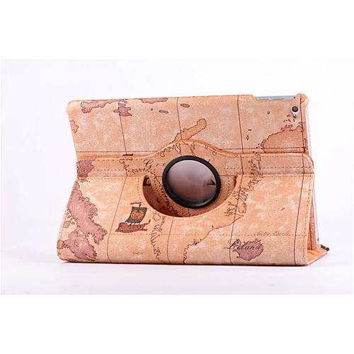 

Phone Case For Apple Full Body Case iPad Mini 3/2/1 Apple iPad 360° Rotation with Stand Origami Scenery Hard PU Leather
