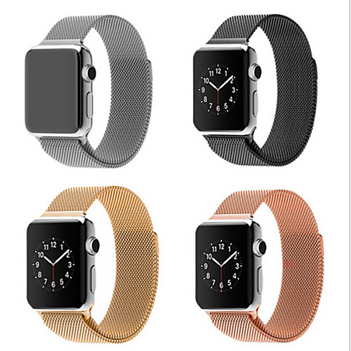 

Milanese Loop Band for Apple watch 44mm 40mm 42mm 38mm Link Bracelet Strap Stainless Steel Mesh Metal Loop with Adjustable Magnetic Closure Replacement Bands Compatible with Iwatch Series 5 4 3 2 1