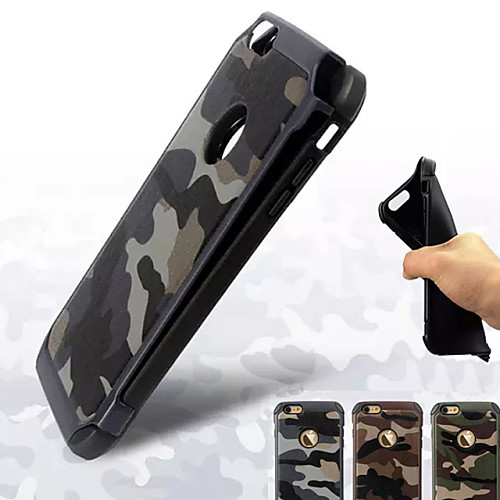 

Case For Apple iPhone 8 Plus / iPhone 8 / iPhone 7 Plus Shockproof Back Cover Solid Colored / Camouflage Hard PC