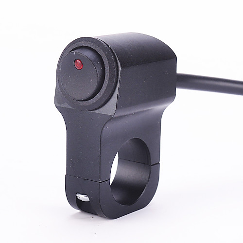 

12v 10A мотоцикла с ЧПУ алюминиевого сплава рокер выключатели 7/8 ""22mm руль фары переключатель с индикатором