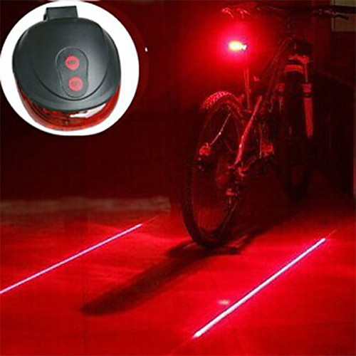 

Laser LED Bike Light - Bike Light Camping Lanterns & Tent Lights Rear Bike Tail Light Mountain Bike MTB Bicycle Cycling AAA Impact Resistant LED Light Easy Carrying Warning Battery 400 lm Camping