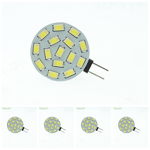 

LED Spotlight 700-900 lm G4 MR11 15 LED Beads SMD 5630 Dimmable Warm White Natural White 12 V 24 V 9-30 V / 5 pcs / RoHS