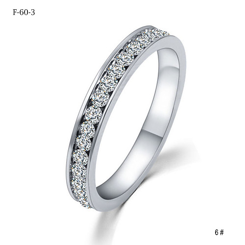 

Women's Couple Rings Crystal Crystal Classic Simple Style Fashion Wedding Party Jewelry Princess / Daily