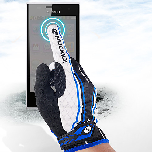 

Nuckily Winter Bike Gloves / Cycling Gloves Mountain Bike Gloves Mountain Bike MTB Fixed Gear Bike Touch Screen Breathable Anti-Slip Full Finger Gloves Touch Screen Gloves Sports Gloves Mesh Terry