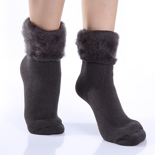 

Women's Socks Floral Socks Warm Casual / Daily Black / Button