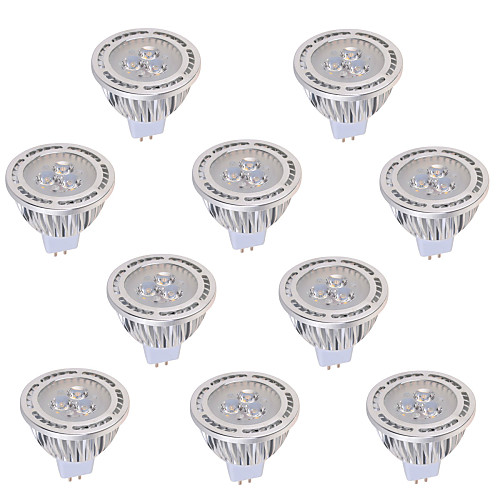

10pcs 3 W LED Spotlight 450 lm 3 LED Beads COB Decorative Warm White Cold White 12 V 85-265 V / 10 pcs / RoHS