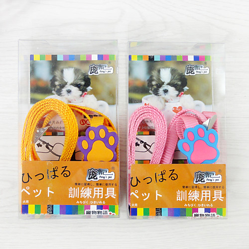 

Dog Harness Leash Footprint / Paw Cosplay Nylon Black Purple Yellow Red Pink