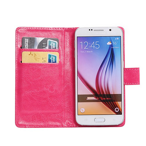 

Phone Case For Samsung Galaxy Full Body Case Leather Z3 Young 2 Trend Lite Trend Duos On7 Pro On5 Pro On 7 On 5 K Zoom J7 (2016) 360° Rotation Card Holder with Stand Solid Color PU Leather