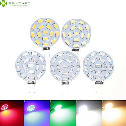 

5pcs 7 W 700-900 lm G4 LED Spotlight MR11 15 LED Beads SMD 5630 Dimmable Warm White / Natural White / Red 12 V / 24 V / 9-30 V / 5 pcs / RoHS