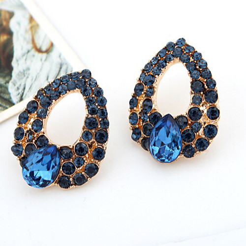 

Women's Sapphire Crystal Drop Earrings Dangle Earrings Pear Cut Drop Ladies Luxury Cubic Zirconia Imitation Diamond Earrings Jewelry Blue For Wedding Masquerade Engagement Party Prom Promise