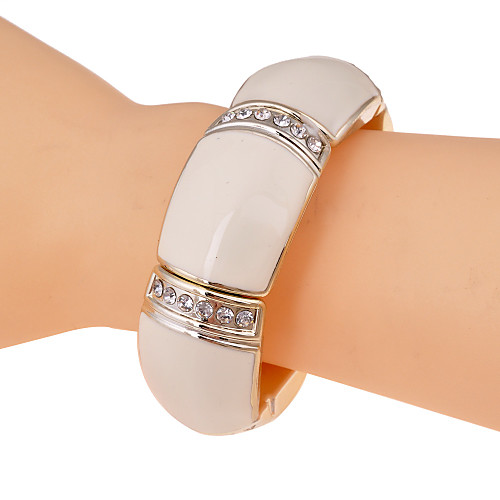 

Women's Crystal Bead Bracelet Luxury Unique Design Fashion Crystal Bracelet Jewelry White / Black For Party Daily Casual / Imitation Diamond