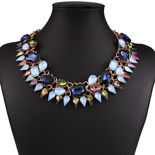 

Women's Statement Necklace - Luxury Yellow, Red, Blue Necklace Jewelry For Party