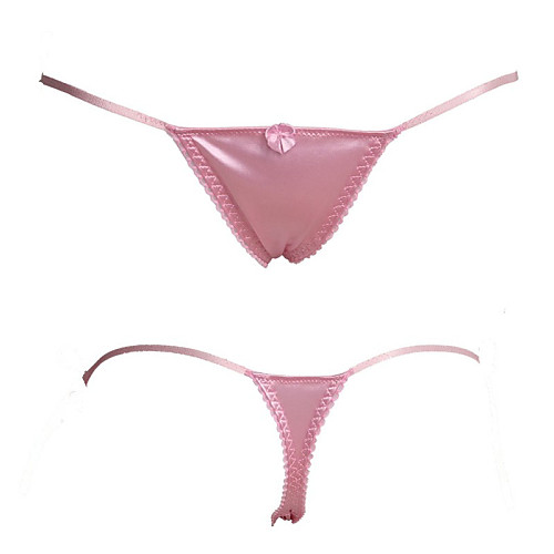 

Women's Solid Colored G-strings & Thongs Panties Low Waist Sexy Cotton Red One-Size