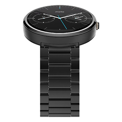 

Watch Band for Moto 360 Motorola Butterfly Buckle Stainless Steel Wrist Strap