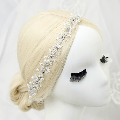 

Imitation Pearl Rhinestone Alloy Headbands Headpiece Elegant Style