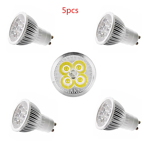 

5pcs 4 W LED Spotlight 350 lm E14 GU10 GU5.3 4 LED Beads High Power LED Decorative Warm White Cold White 85-265 V / 5 pcs / CE Certified