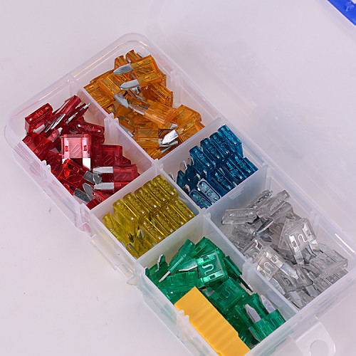 

Iztoss 120pcs Mini Assorted Set Kit Blade Fuse Car Auto Motorcycle Boat